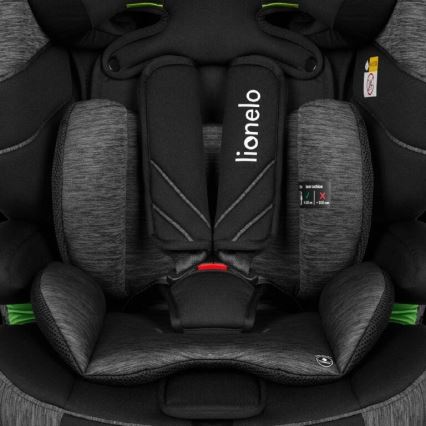 Lionelo - Silla para coche LEVI ONE i-Tamaño 76-150 cm negro