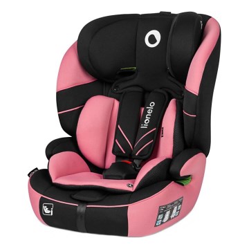 Lionelo - Silla para coche LEVI ONE i-Tamaño 76-150 cm negro/rosa