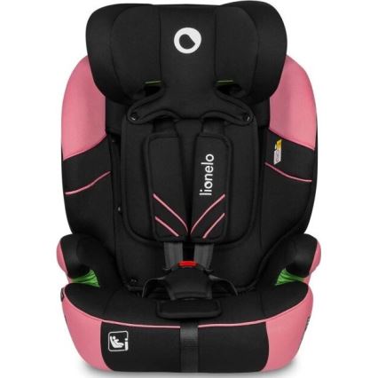 Lionelo - Silla para coche LEVI ONE i-Tamaño 76-150 cm negro/rosa
