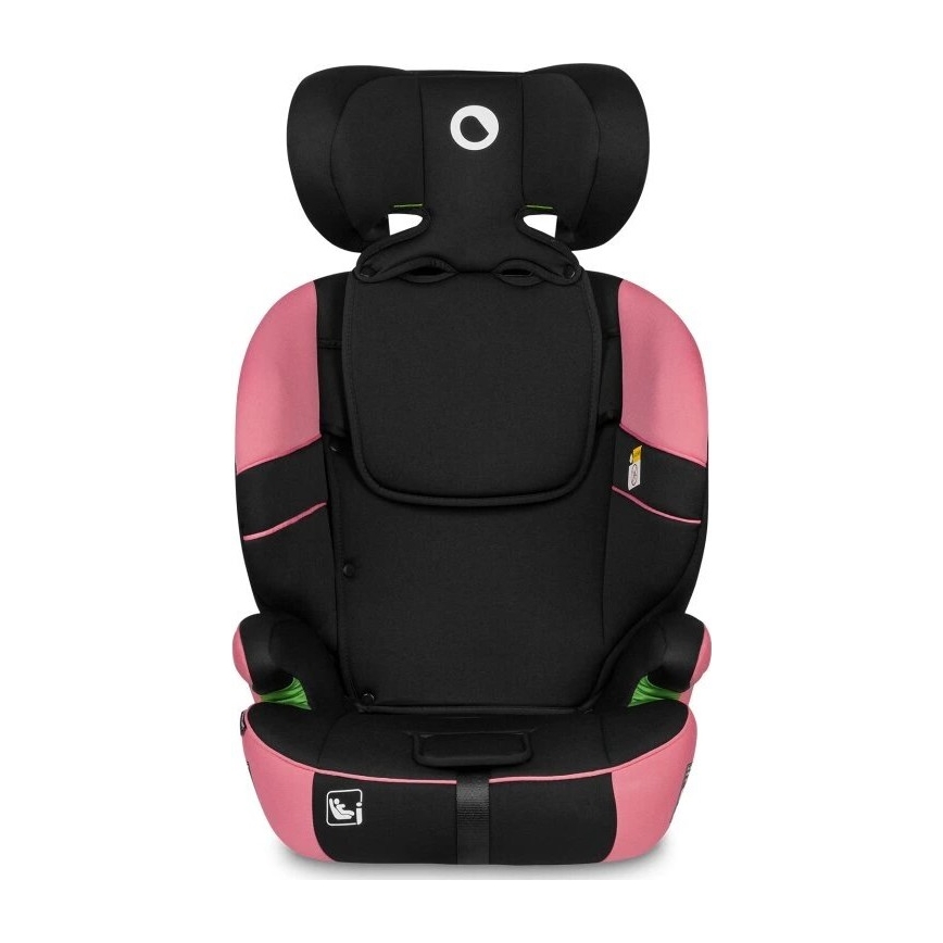 Lionelo - Silla para coche LEVI ONE i-Tamaño 76-150 cm negro/rosa