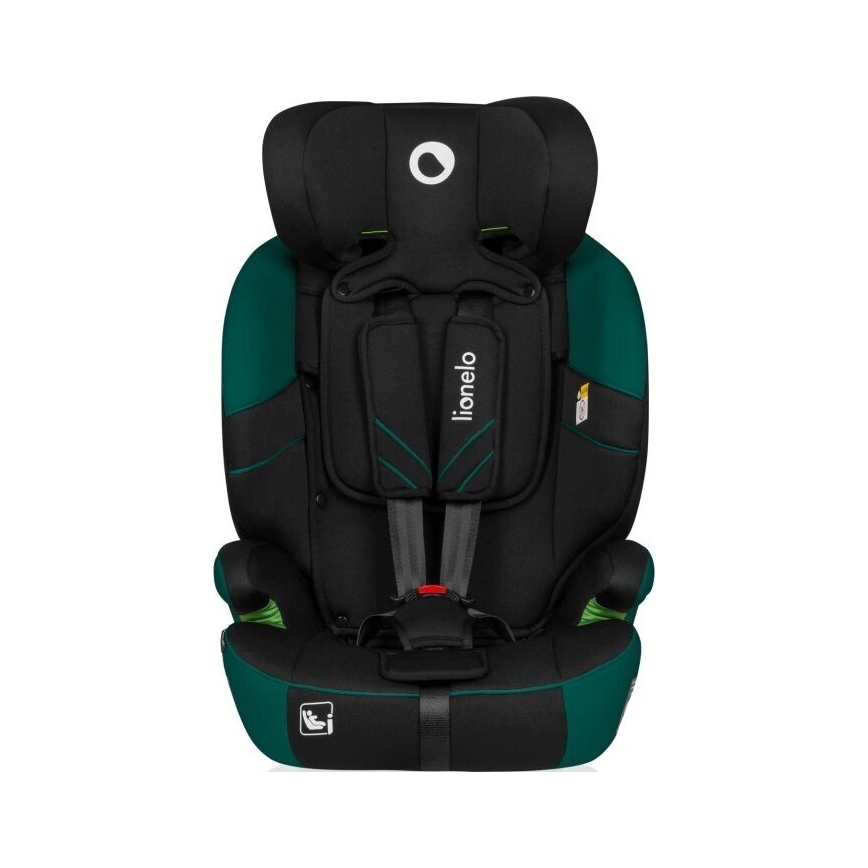 Lionelo - Silla para coche LEVI ONE i-Tamaño 76-150 cm negro/verde