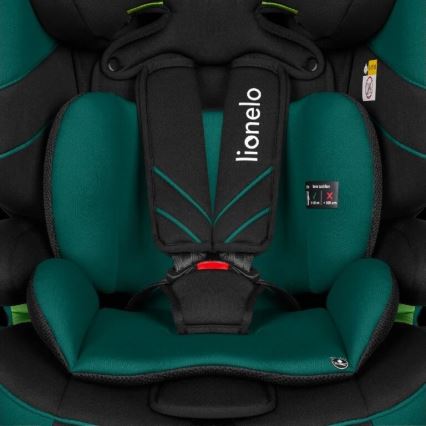 Lionelo - Silla para coche LEVI ONE i-Tamaño 76-150 cm negro/verde