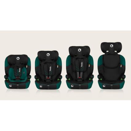 Lionelo - Silla para coche LEVI ONE i-Tamaño 76-150 cm negro/verde