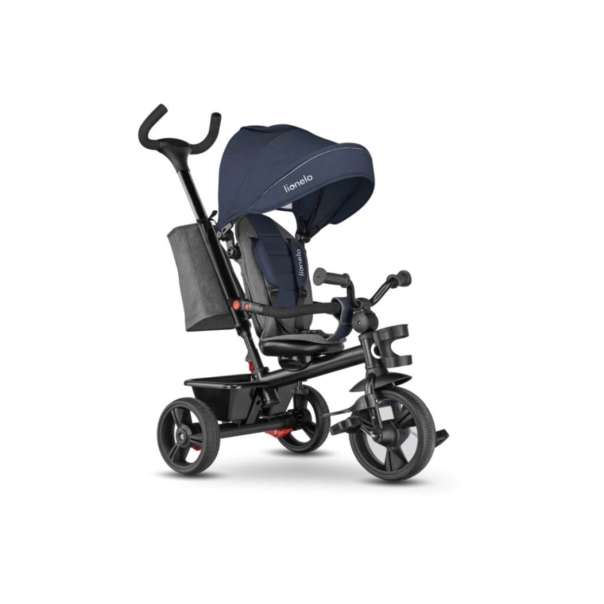 Lionelo - Triciclo infantil HAARI azul oscuro/gris