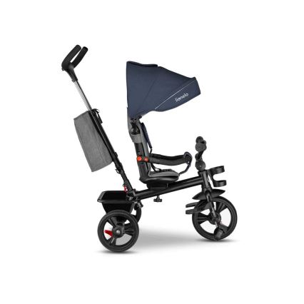 Lionelo - Triciclo infantil HAARI azul oscuro/gris