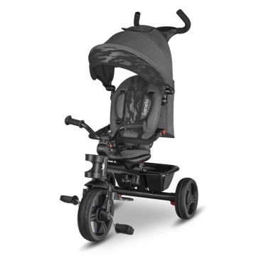 Lionelo - Triciclo infantil HAARI gris/negro