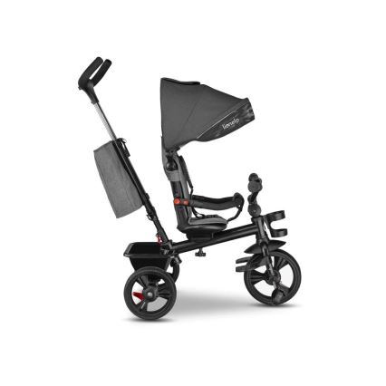 Lionelo - Triciclo infantil HAARI gris/negro