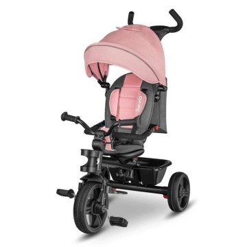Lionelo - Triciclo infantil HAARI rosa/gris
