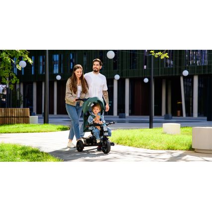 Lionelo - Triciclo infantil HAARI verde/negro