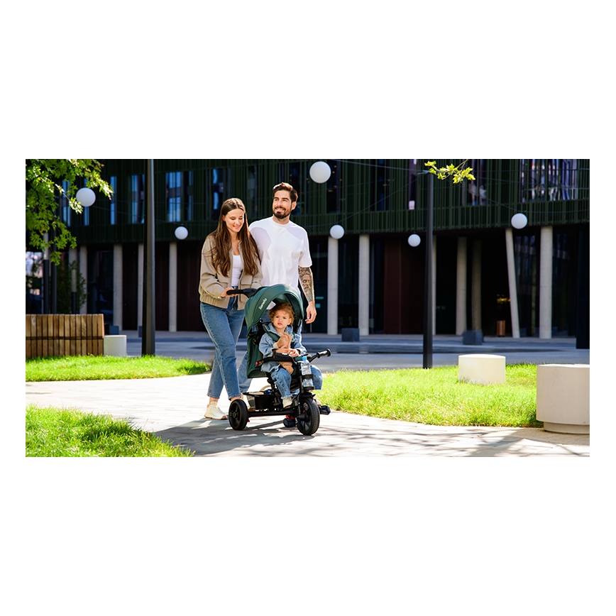 Lionelo - Triciclo infantil HAARI verde/negro