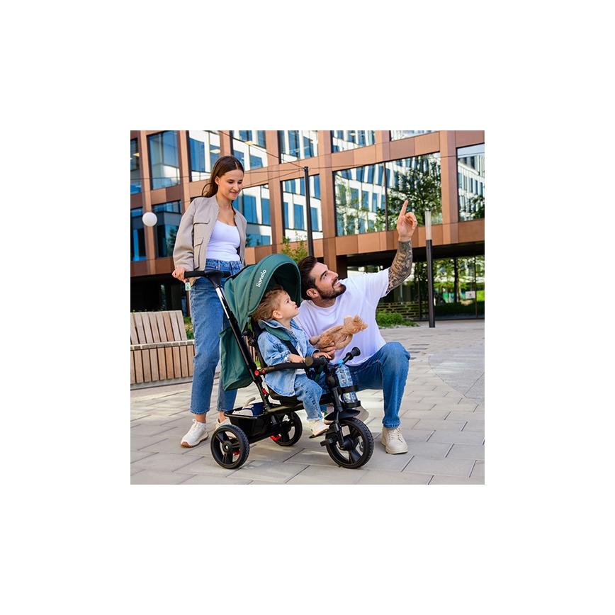 Lionelo - Triciclo infantil HAARI verde/negro