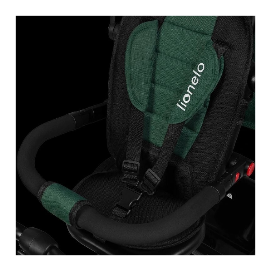 Lionelo - Triciclo infantil HAARI verde/negro