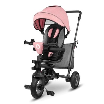 Lionelo - Triciclo infantil TRIS rosa/gris