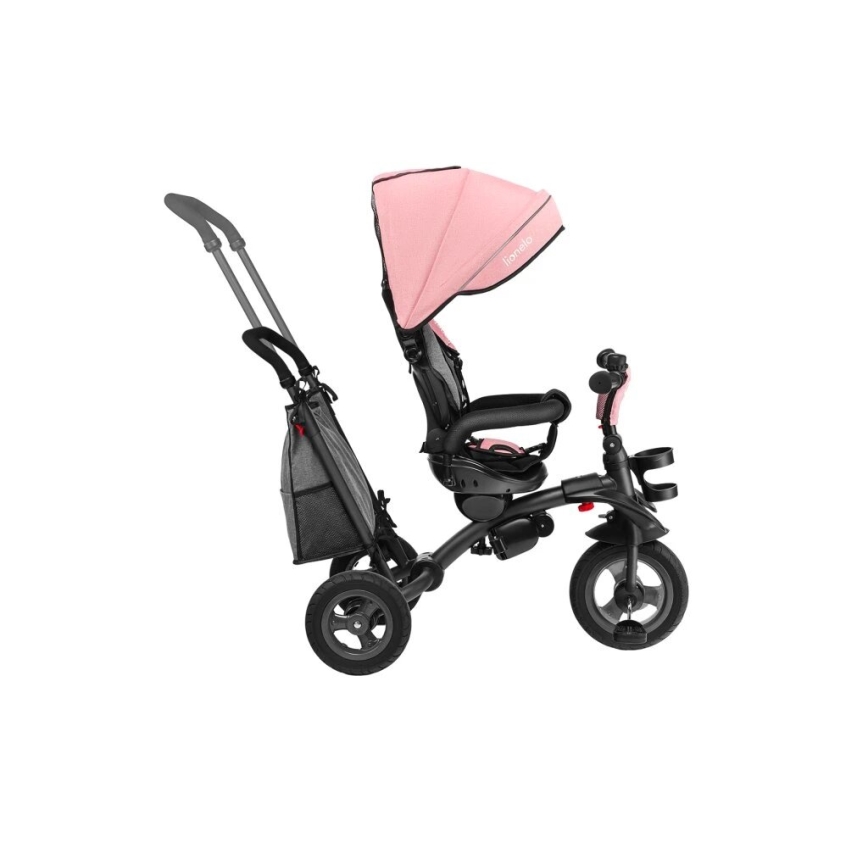 Lionelo - Triciclo infantil TRIS rosa/gris