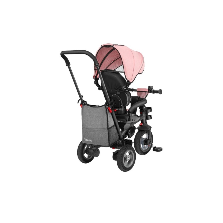 Lionelo - Triciclo infantil TRIS rosa/gris
