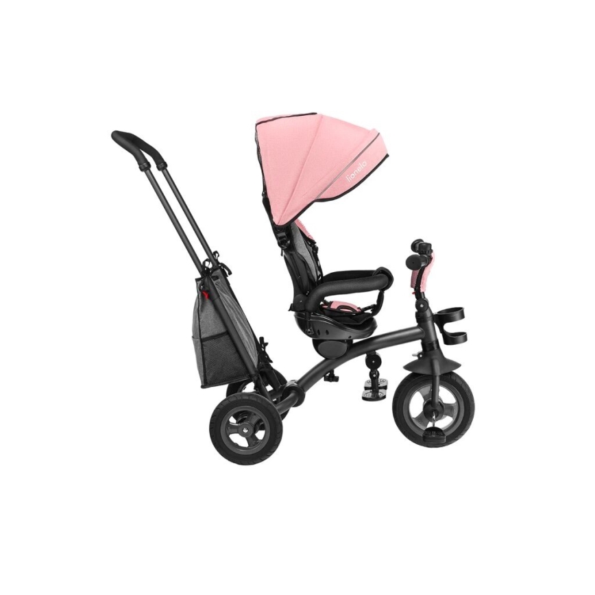 Lionelo - Triciclo infantil TRIS rosa/gris
