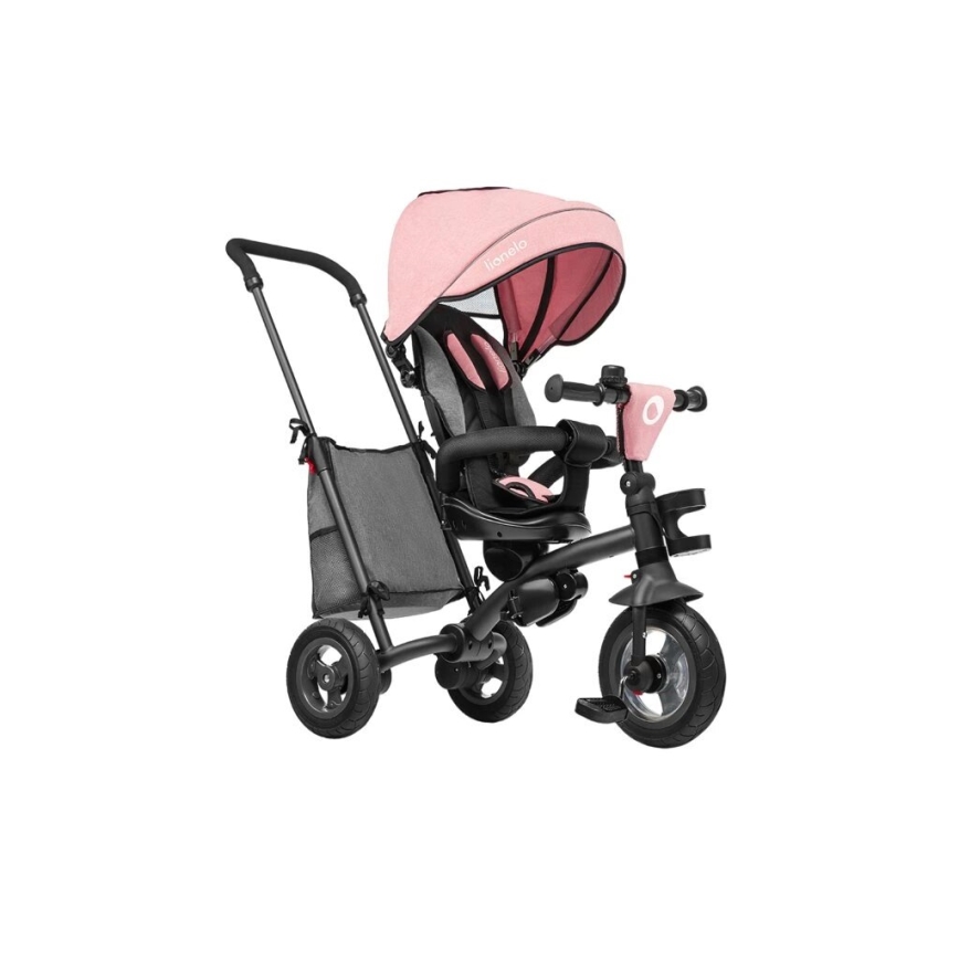 Lionelo - Triciclo infantil TRIS rosa/gris