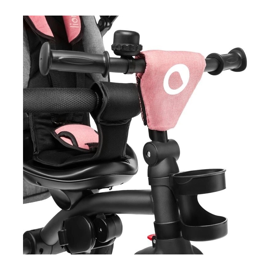 Lionelo - Triciclo infantil TRIS rosa/gris