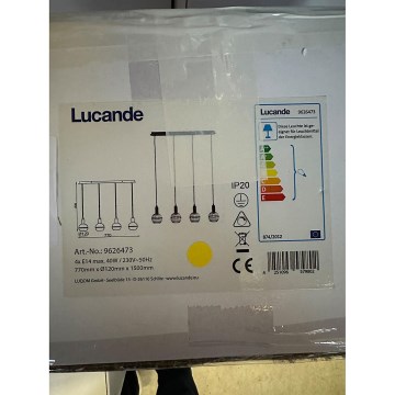 Lucande - Lámpara de araña con cable ABLY 4xE14/40W/230V