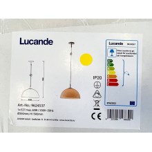 Lucande - Lámpara de araña con cable LOURENCO 1xE27/60W/230V