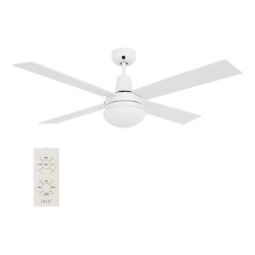 Lucci Air 210339 - Ventilador de techo AIRFUSION QUEST 1xE27/60W/230V blanco/madera + control remoto