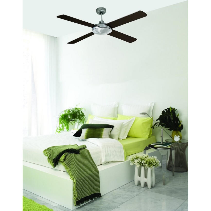 Lucci Air 210858 - Ventilador de techo FUTURA ECO cromo mate/marrón