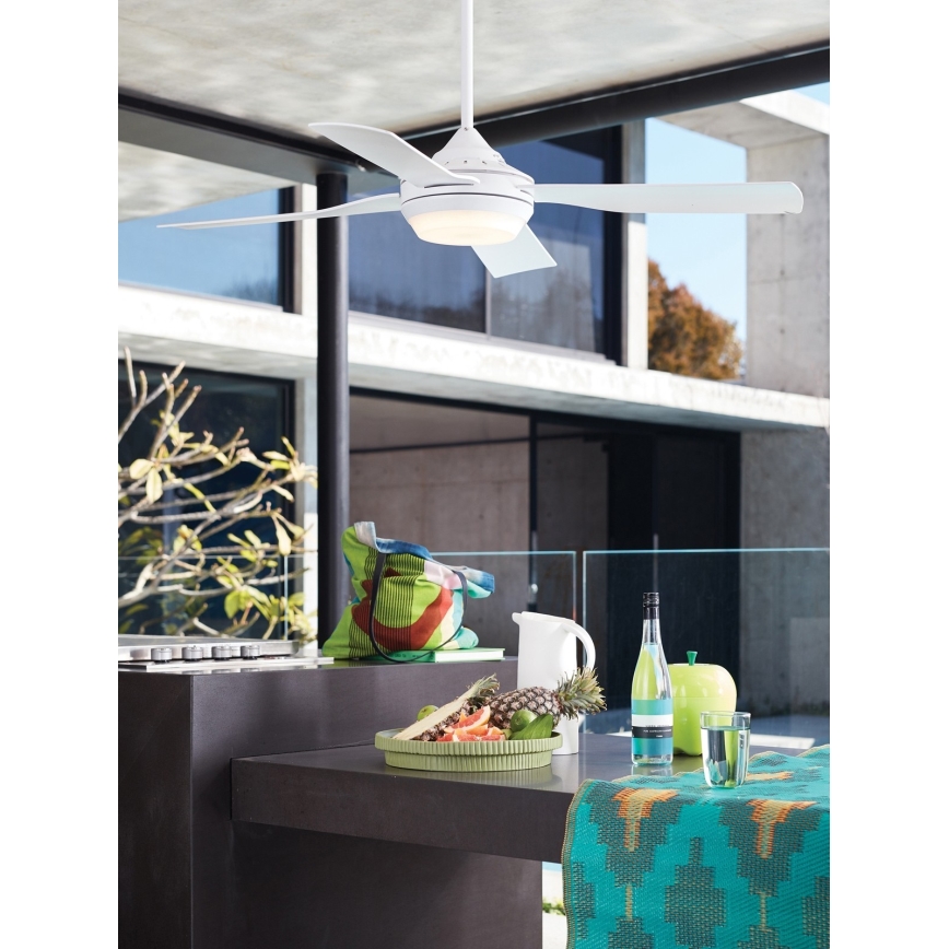 Lucci air 212898 - Ventilador de techo LED regulable MOONAH 1xGX53/21W/230V blanco + control remoto