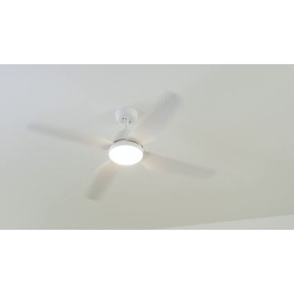 Lucci Air 212994 - Ventilador de techo LED ARIA LED/18W/230V blanco + mando a distancia