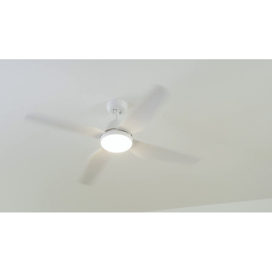 Lucci Air 212994 - Ventilador de techo LED ARIA LED/18W/230V blanco + mando a distancia