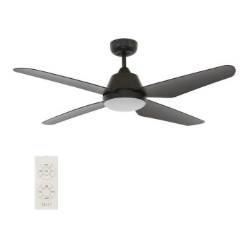 Lucci Air 212998 - Ventilador de techo LED ARIA LED/18W/230V negro + mando a distancia