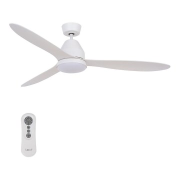 Lucci air 213043 - Ventilador de techo LED WHITEHAVEN GX53/17W/230V blanco + mando a distancia