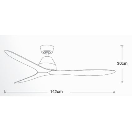 Lucci air 213044 - Ventilador de techo WHITEHAVEN 1xGX53/18W/230V negro + mando a distancia