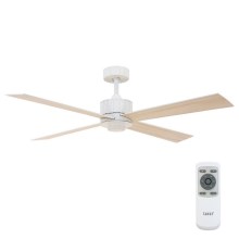 Lucci air 213171 - Ventilador de techo LED NEWPORT madera/blanco/beige + control remoto