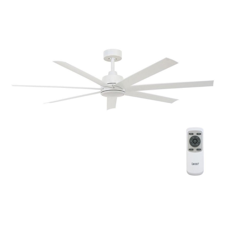 Lucci air 213182 - Ventilador de techo LED ATLANTA 1xGX53/12W/230V blanco + mando a distancia