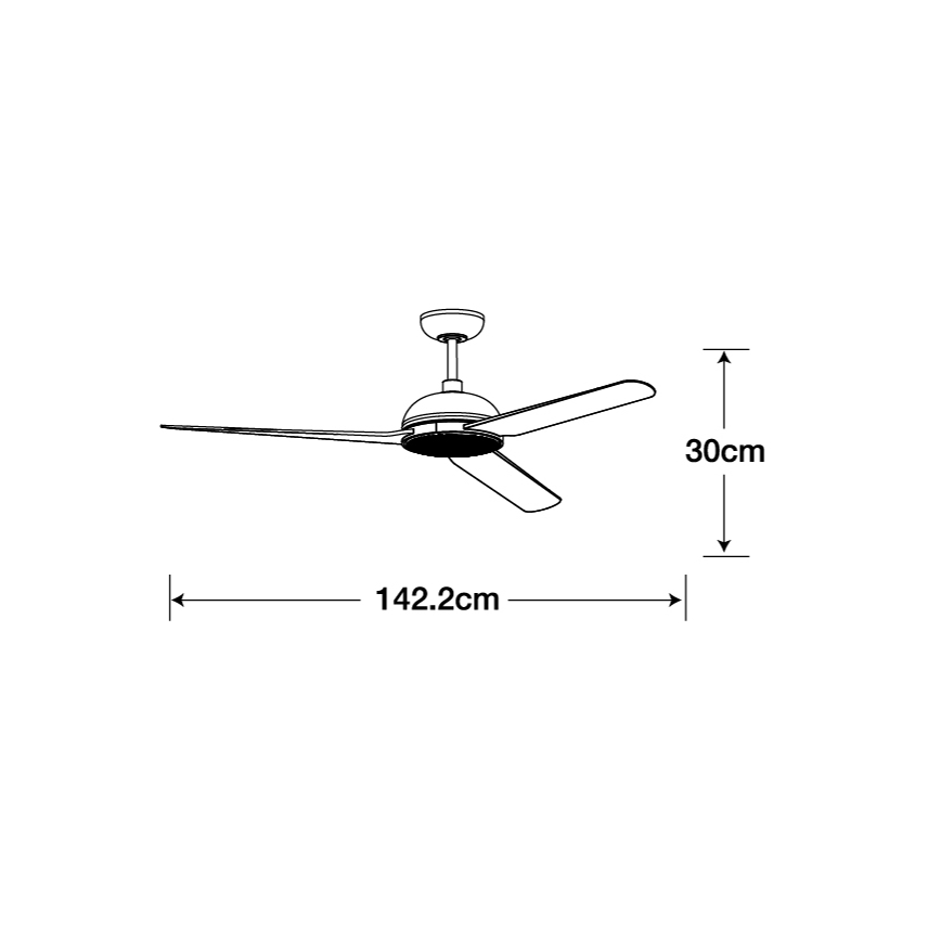 Lucci air 213300 - Ventilador de techo LED regulable UNIONE 1xGX53/12W/230V marrón + mando a distancia