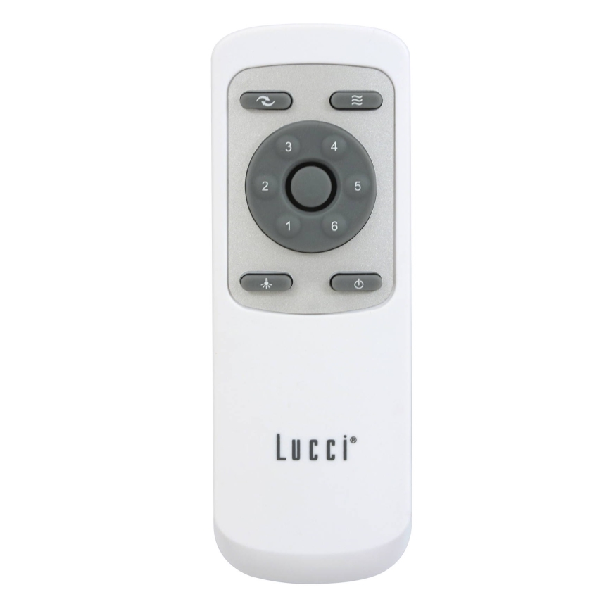 Lucci air 213301 - Ventilador de techo LED regulable UNIONE 1xGX53/12W/230V marrón/cromo brillante + control remoto