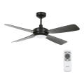 Lucci air 213303 - Ventilador de techo LED regulable SLIPSTREAM 1xGX53/12W/230V negro + mando a distancia