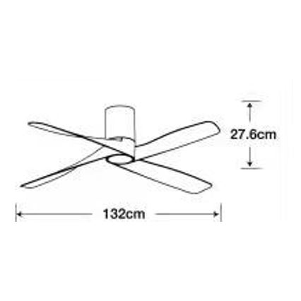 Lucci air 213350 - Ventilador de techo LED regulable RIVIERA 1xGX53/12W/230V blanco + mando a distancia
