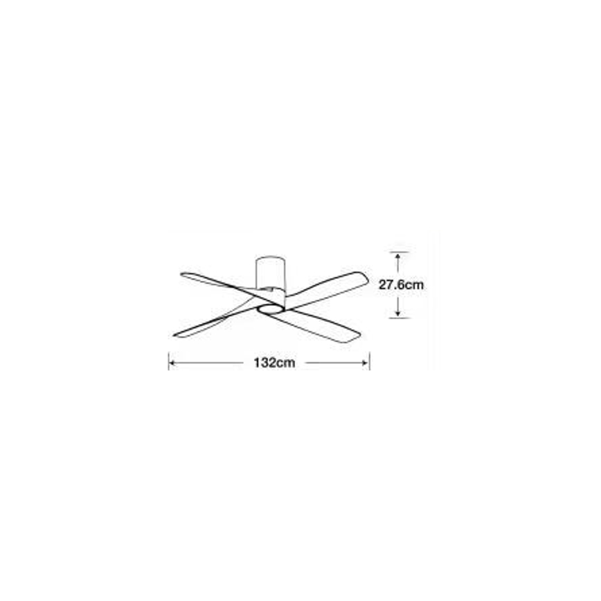 Lucci air 213350 - Ventilador de techo LED regulable RIVIERA 1xGX53/12W/230V blanco + mando a distancia