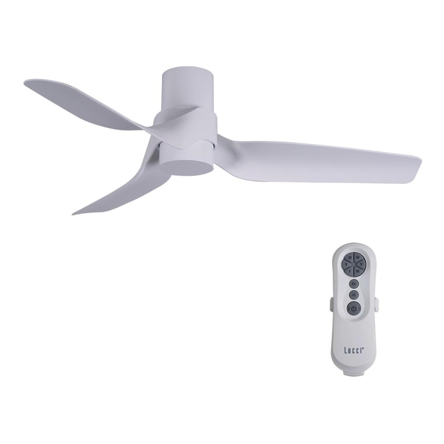 Lucci air 213353 - Ventilador de techo LED regulable NAUTICA 1xGX53/12W/230V blanco + mando a distancia