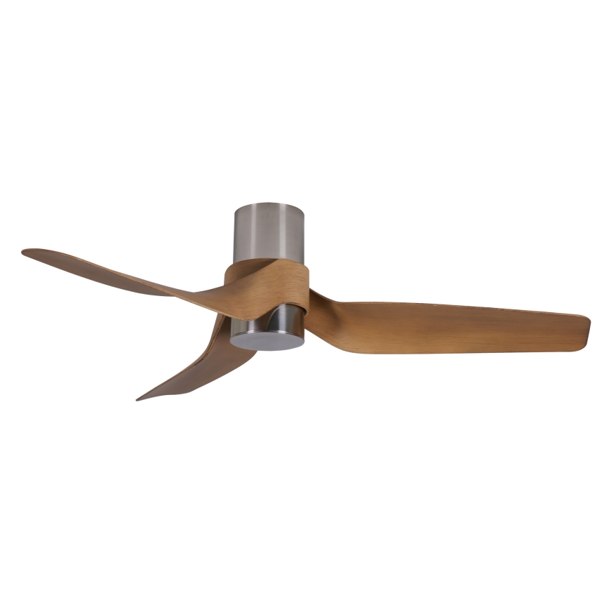 Lucci air 213355 - Ventilador de techo LED regulable NAUTICA 1xGX53/12W/230V marrón/cromo brillante + control remoto