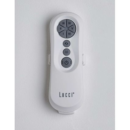 Lucci air 213355 - Ventilador de techo LED regulable NAUTICA 1xGX53/12W/230V marrón/cromo brillante + control remoto