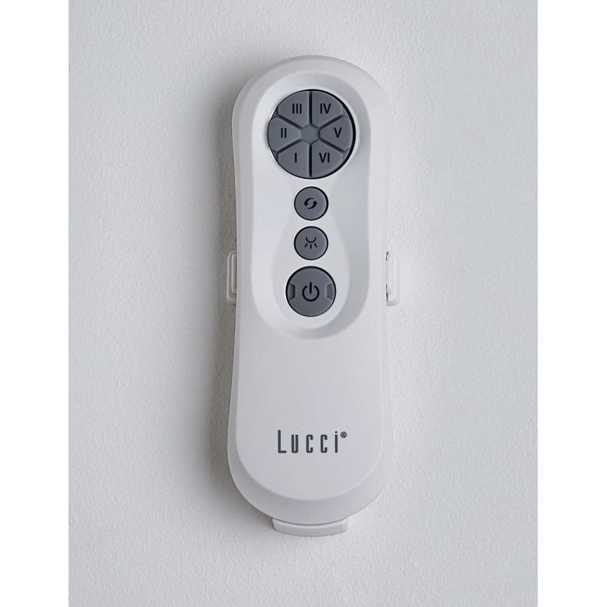 Lucci air 213355 - Ventilador de techo LED regulable NAUTICA 1xGX53/12W/230V marrón/cromo brillante + control remoto