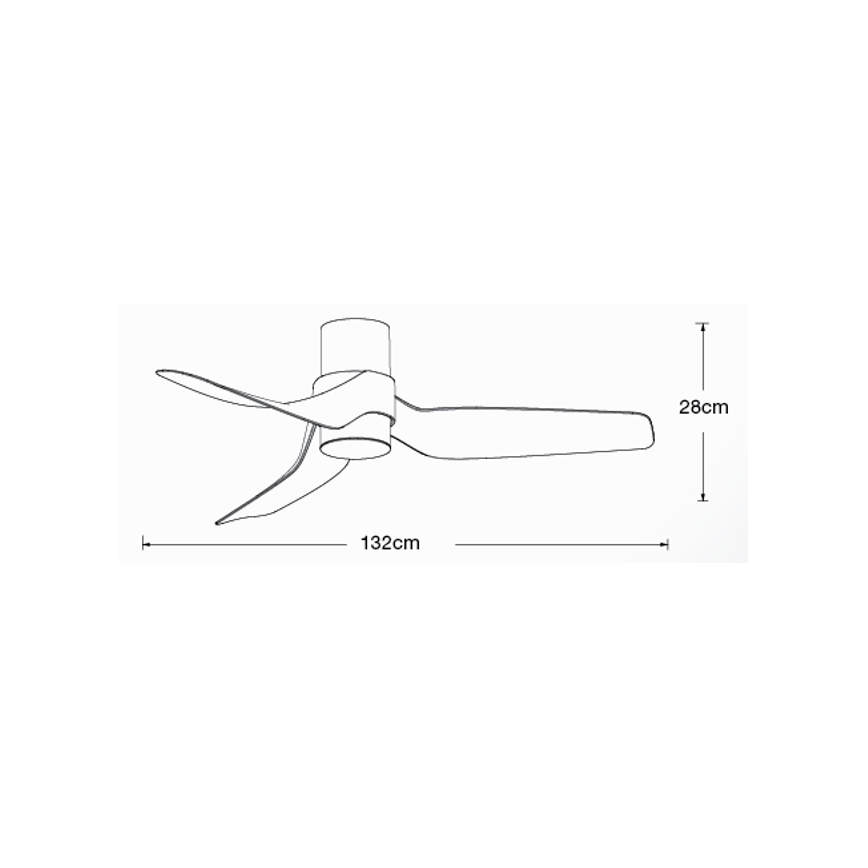 Lucci air 213355 - Ventilador de techo LED regulable NAUTICA 1xGX53/12W/230V marrón/cromo brillante + control remoto