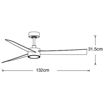 Lucci air 21610349- Ventilador de techo LED regulable CLIMATE 1xGX53/12W/230V blanco + mando a distancia
