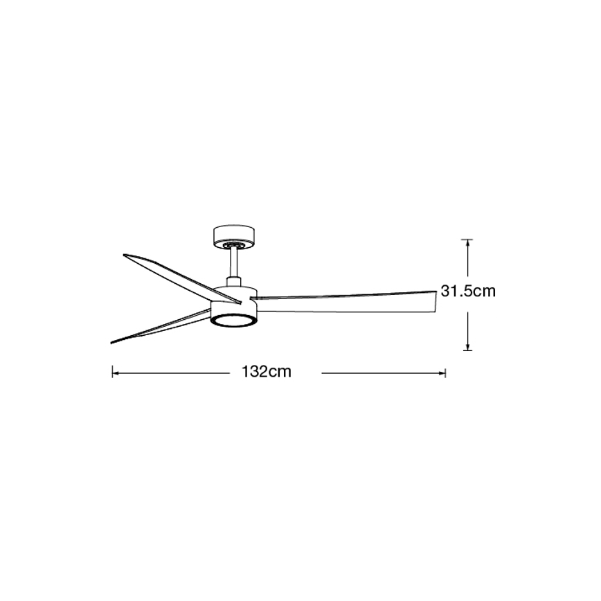 Lucci air 21610349- Ventilador de techo LED regulable CLIMATE 1xGX53/12W/230V blanco + mando a distancia