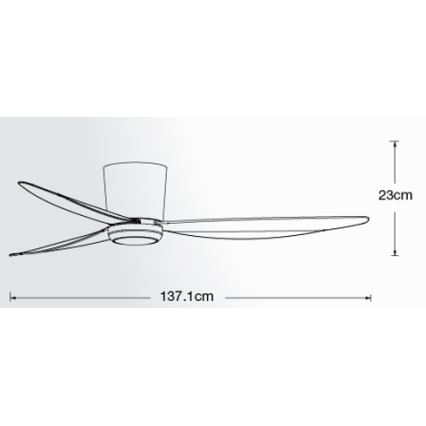 Lucci air 21610649 - Ventilador de techo LED regulable ARRAY 1xGX53/12W/230V blanco + mando a distancia