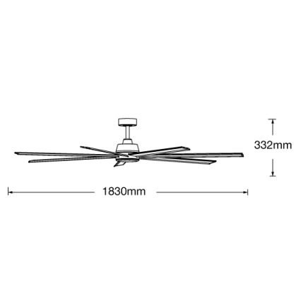 Lucci air 21610849 - Ventilador de techo regulable ATLANTA 1xGX53/12W/230V blanco + mando a distancia