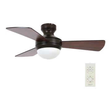 Lucci Air 512311 - Ventilador de techo AIRLIE HUGGER 2xE27/15W/230V madera/marrón + control remoto