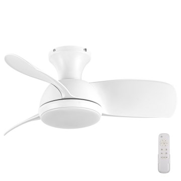 Lucci air 513071 - Ventilador de techo LED regulable SYROS LED/18W/230V 3000/4000/6000K blanco + control remoto